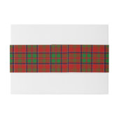 MacDonald van Glencoe Schotse Tartan Belly Band Uitnodigingen Wikkel (Achterkant Voorbeeld)