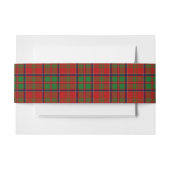 MacDonald van Glencoe Schotse Tartan Belly Band Uitnodigingen Wikkel (Voorkant Voorbeeld)