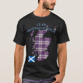 MacDonald van Glencoe Scottish Clan Tartan Schotla T-shirt (Voorkant)