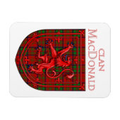 MacDonald van Glencoe Tartan Scottish Pset Magneet (Horizontaal)