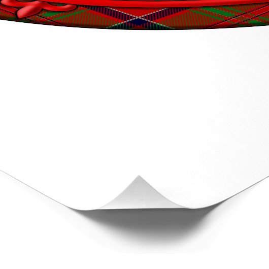 MacDonald van Glencoe Tartan Scottish Pset Perfect Poster (Hoek)