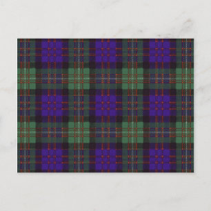 MacDonald van Glengarry Scottish Tartan patroon Briefkaart