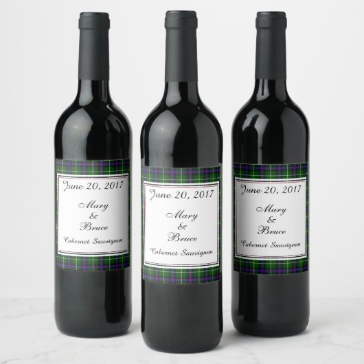 MacDonald van het label Scottish Wedding Wine Wijn Etiket (Flessen)