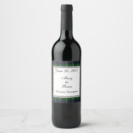 MacDonald van het label Scottish Wedding Wine Wijn Etiket (Voorkant)