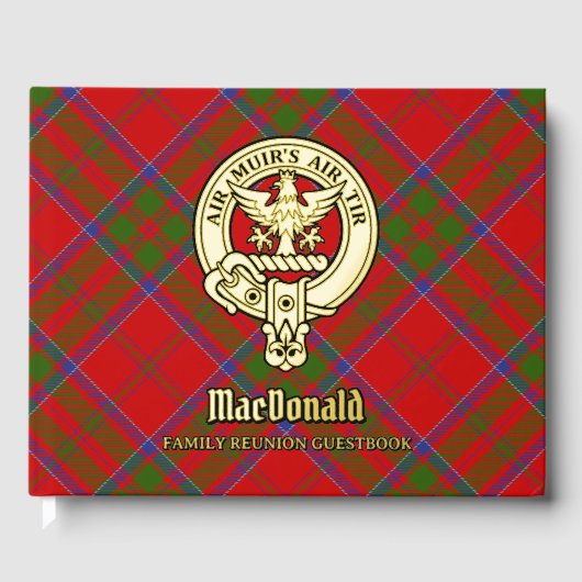 MacDonald van Keppoch Family Reunion Gastenboek (Voorkant)