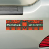 Macdonald van Sleate Scottish Tartan Bumpersticker (Op auto)