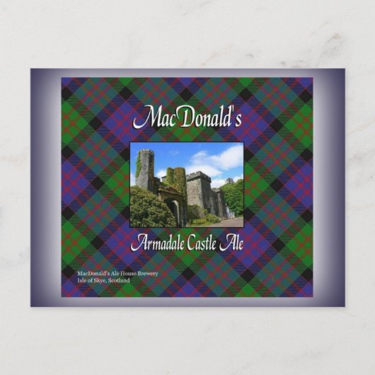 MacDonald's Armadale Castle Ale Briefkaart (Voorkant)