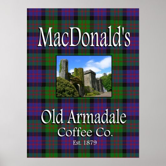 MacDonald's Old Armadale Coffee Co. Poster (Voorkant)