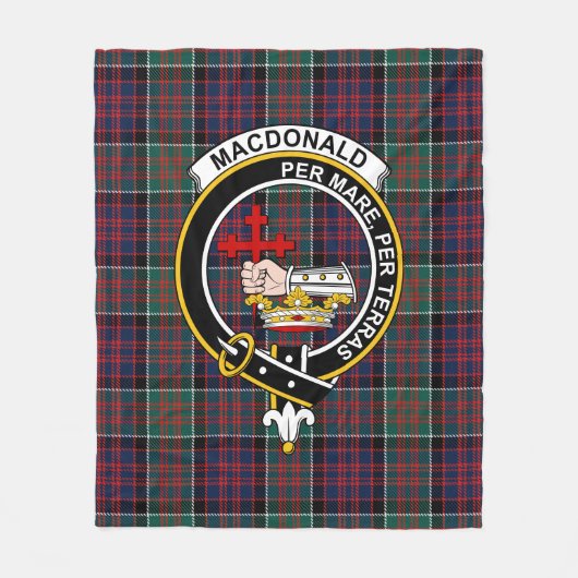 Macdonalds van Donald Tartan Fleece Deken (Voorkant)