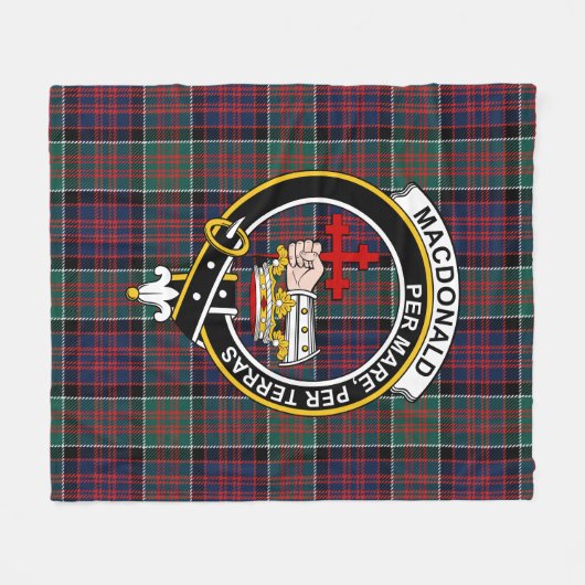 Macdonalds van Donald Tartan Fleece Deken (Voorkant (Horizontaal))