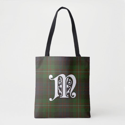 MacDonell Clan Tartan Monogram Tote Bag (Voorkant)