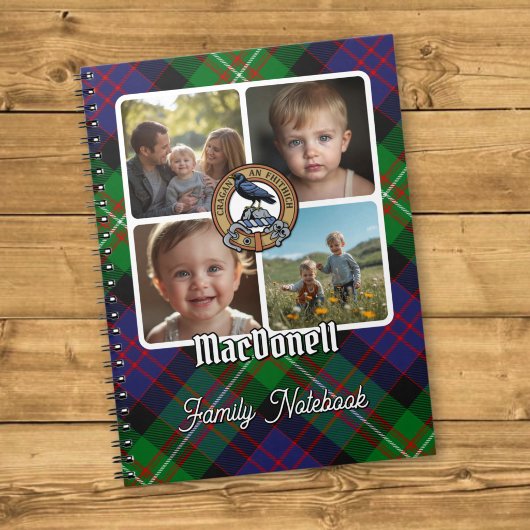 MacDonell Familie Fotocollage Notitieboek