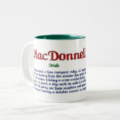 MacDonnell Family Shield Mok (Voorkant links)