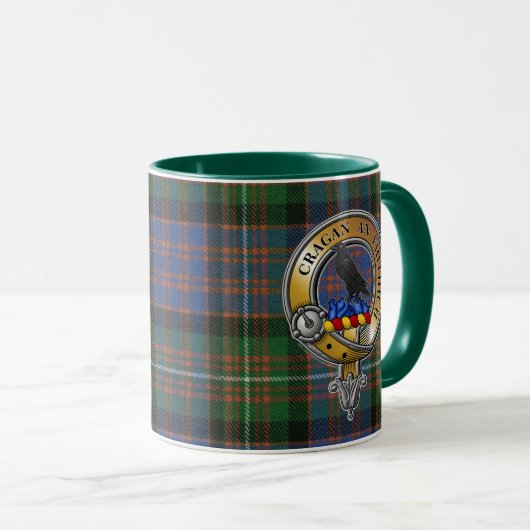 MacDonnell Glengarry Tartan & Badge Mok (Voorkant rechts)
