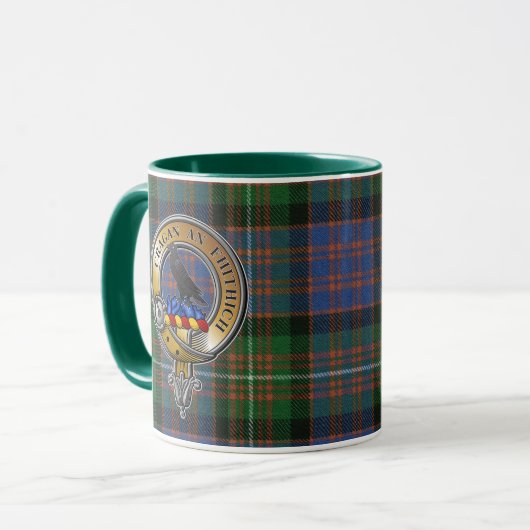 MacDonnell Glengarry Tartan & Badge Mok (Voorkant links)