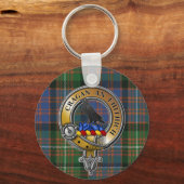 MacDonnell Glengarry Tartan & Badge Sleutelhanger (Voorkant)