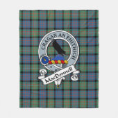 MacDonnell Of Glengarry Oude Clan Badge Tartan Fleece Deken (Voorkant)