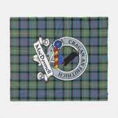 MacDonnell Of Glengarry Oude Clan Badge Tartan Fleece Deken (Voorkant (Horizontaal))