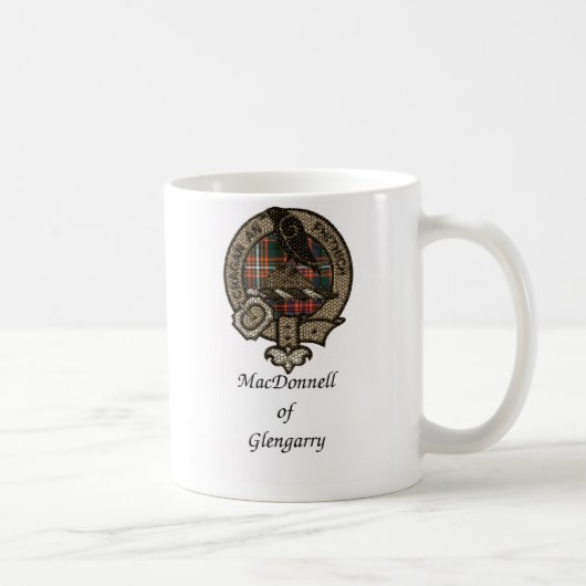 Macdonnell van Glengarry Clan Crest Koffiemok (Rechts)