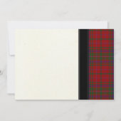 MacDougal MacDougall Tartan Wedding Invitation Kaart (Achterkant)