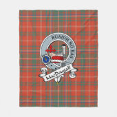 MacDougall Ancient Clan Badge Tartan Pset Fleece Deken (Voorkant)