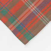MacDougall Ancient Clan Badge Tartan Pset Fleece Deken (Hoek)