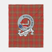 MacDougall Clan Badge Tartan Pset Fleece Deken (Voorkant)