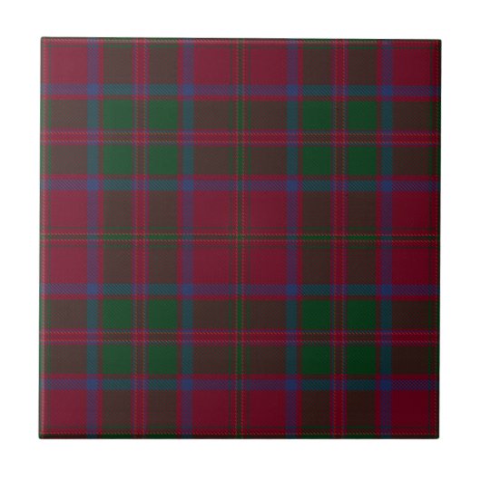 MacDougall Clan Hunting Tartan Pset Tegeltje (Voorkant)