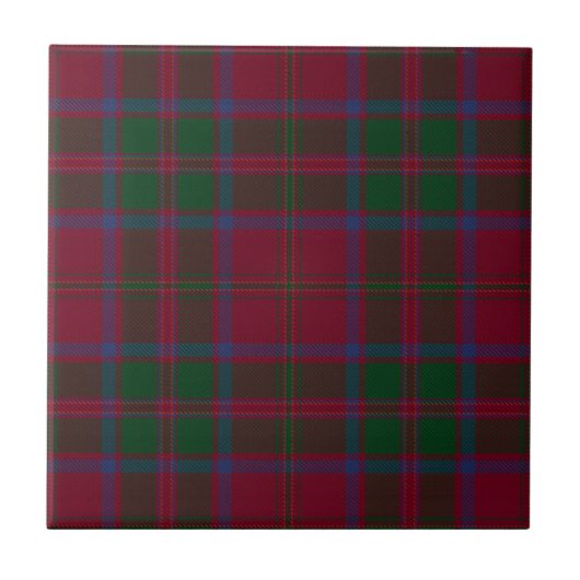 MacDougall Clan Origineux Tartan Pset Pattern Tegeltje (Voorkant)