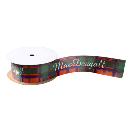 MacDougall clan Pset Scottish kilt tartan Satijnen Lint (Spoel)