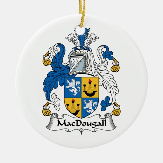 MacDougall Family Crest Keramisch Ornament (Voorkant)