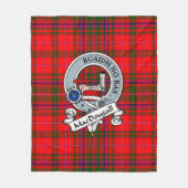 MacDougall Modern Clan Badge Schotse ruit Fleece Deken (Voorkant)
