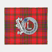 MacDougall Modern Clan Badge Schotse ruit Fleece Deken (Voorkant (Horizontaal))