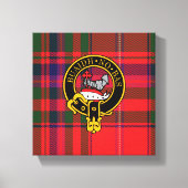 Macdougall Scottish Crest en Tartan Canvas print (Voorkant)