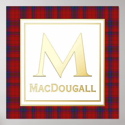 MacDougall Tartan Folie Prints (Voorkant)