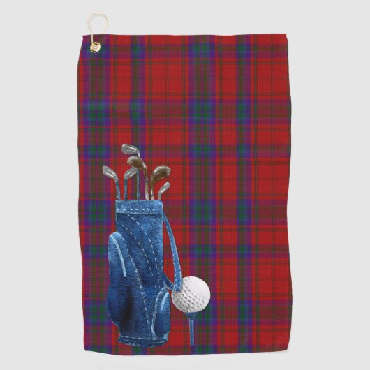 MacDougall Tartan Pset Golf Towel Golfhanddoek (Voorkant)