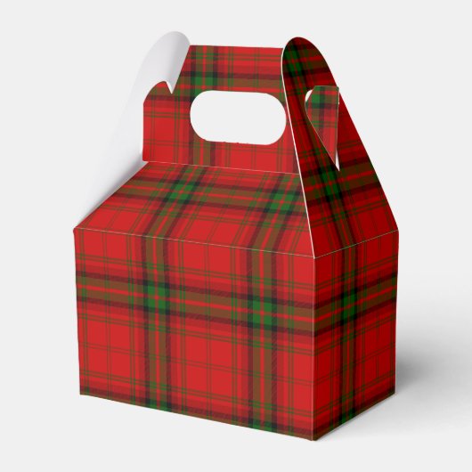 MacDougall tartan rode groene vleid Bedankdoosjes (Voorkant Zijde)