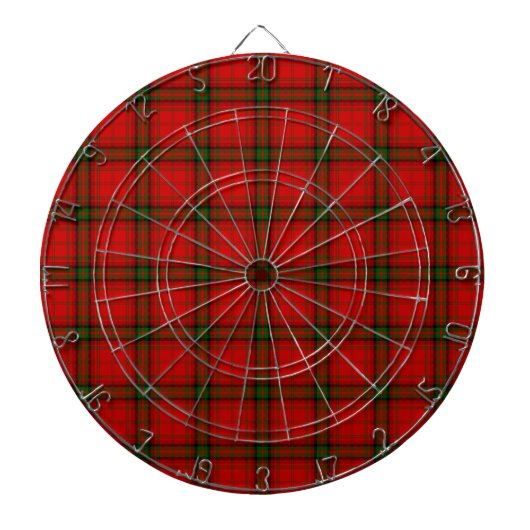 MacDougall tartan rode groene vleid Dartbord (Voorkant)