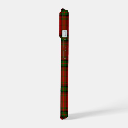 MacDougall tartan rode groene vleid iPhone 15 Case (Linkerkant)