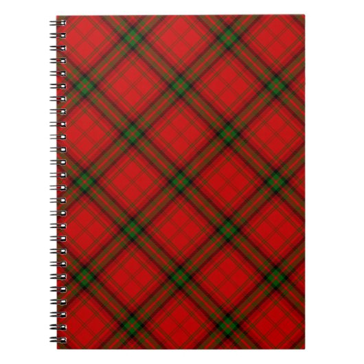 MacDougall tartan rode groene vleid Notitieboek (Voorkant)