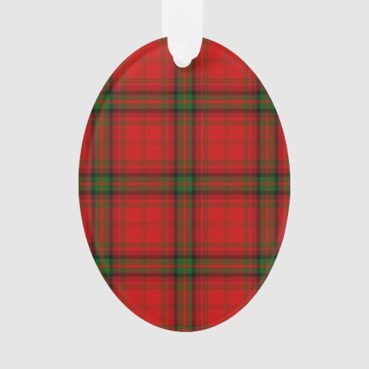 MacDougall tartan rode groene vleid Ornament (voorkant)