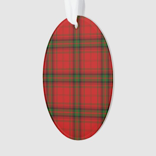 MacDougall tartan rode groene vleid Ornament (voorkant)