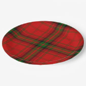 MacDougall tartan rode groene vleid Papieren Bordje (Gekanteld)