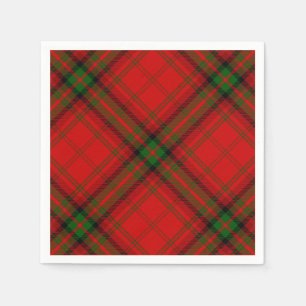 MacDougall tartan rode groene vleid Servet