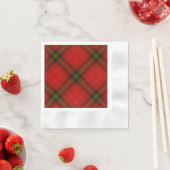 MacDougall tartan rode groene vleid Servetten (Insitu)