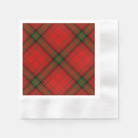 MacDougall tartan rode groene vleid Servetten (Voorkant)