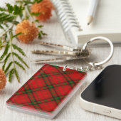 MacDougall tartan rode groene vleid Sleutelhanger (Voorkant Rechts)