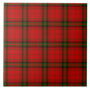 MacDougall tartan rode groene vleid Tegeltje