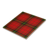 MacDougall tartan rood groen geruit Tegeltje (Zijkant)