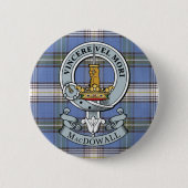 MacDowall Crest + Tartan Button (Voorkant)